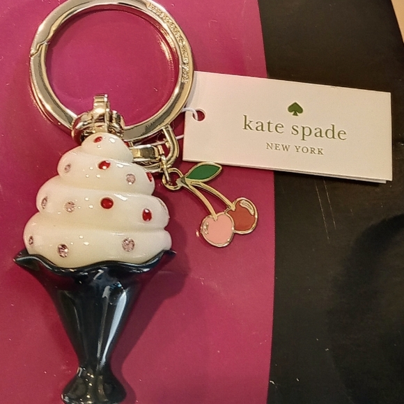 kate spade Accessories Kate Spade Ice Cream Cone Keyfob Poshmark